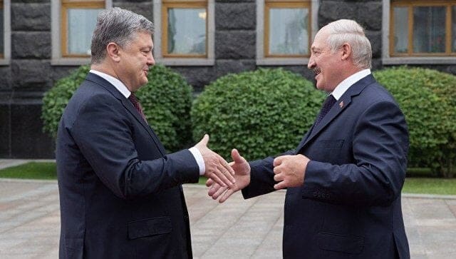 Лукашенко и Порошенко