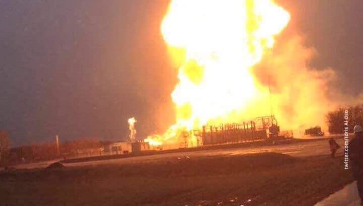 взрыв газа