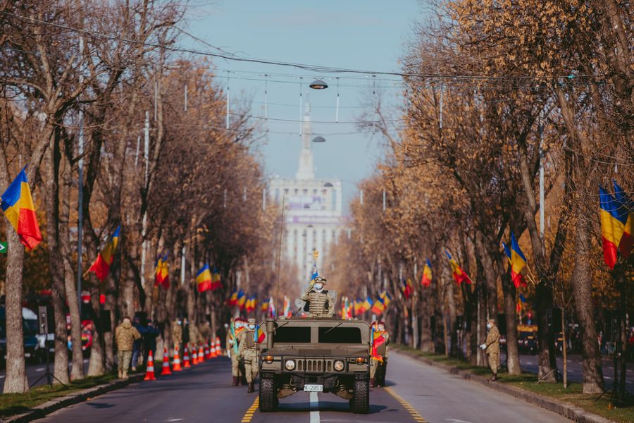 военный парад в Румынии